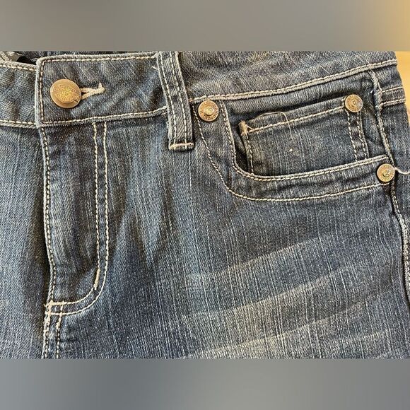 Vintage Harley Davidson Mid Rise Bootcut Jeans Rhinestones & Bling Womens Sz 10P - Picture 5 of 13